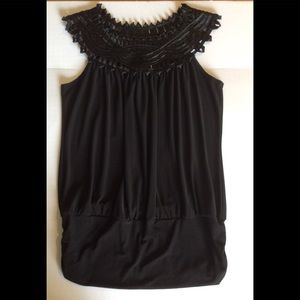 Perseption black dress top
